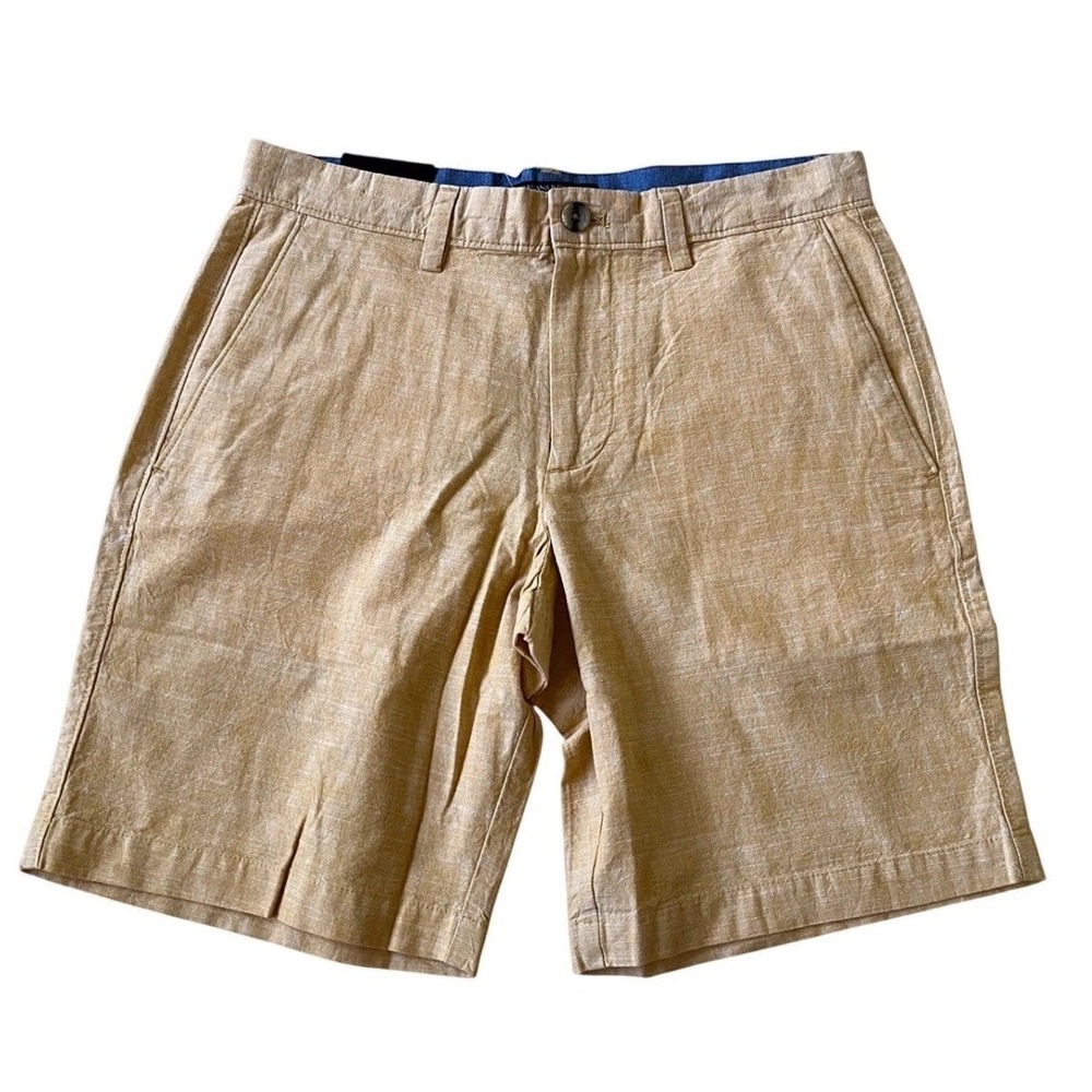 NEW! Banana Republic Mens 29 Slim Fit Chambray Short 9 Inch Inseam Yellow